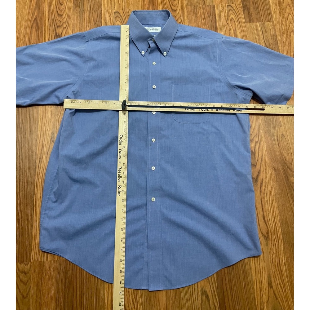Brooks Brothers Shirt Mens Large Original Polo Short Sleeve Non-Iron Button Down - Picture 10 of 11